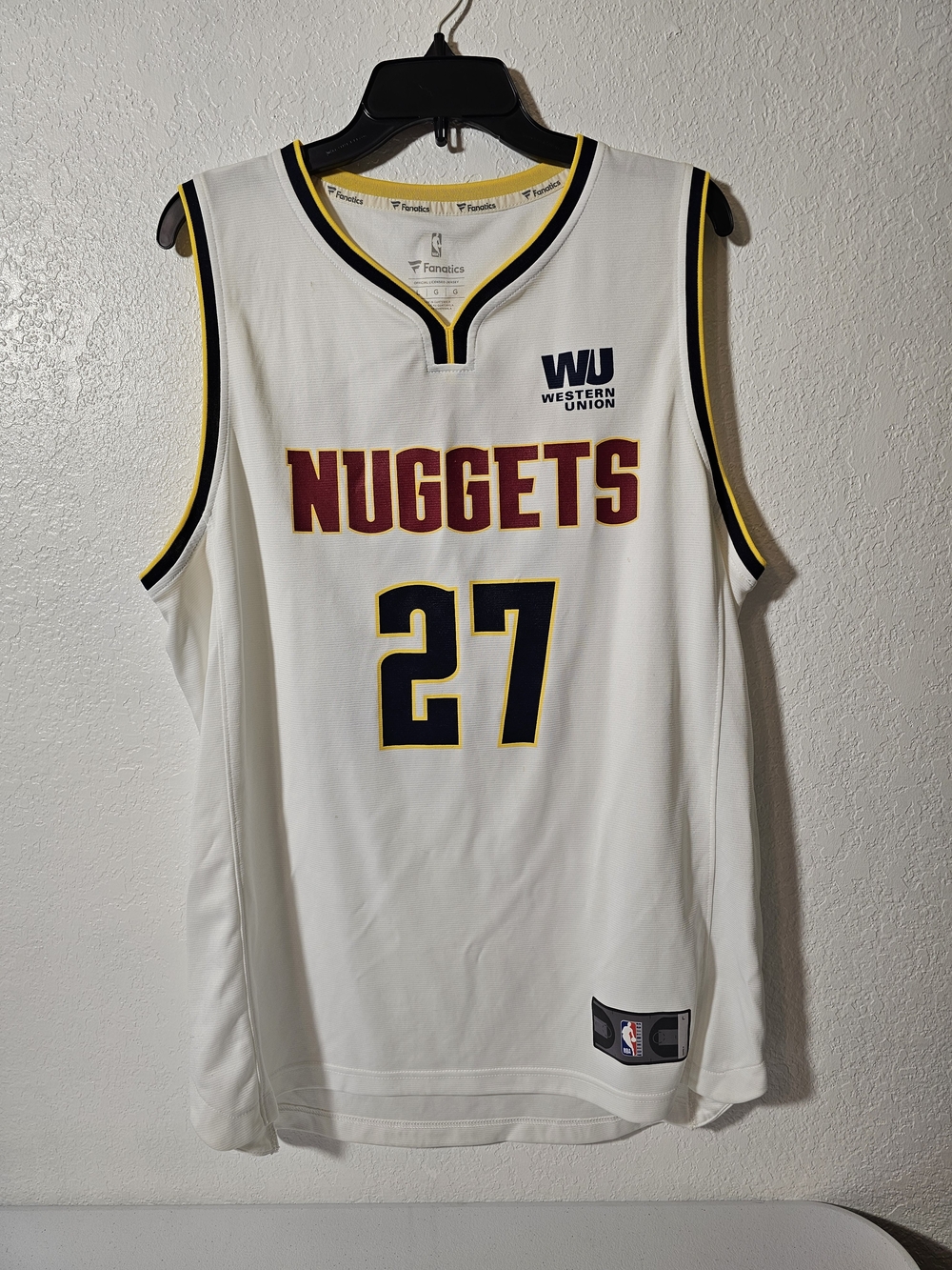 Fanatics Denver Nuggets Jamal Murray #27 NBA Jersey White Men’s Size L